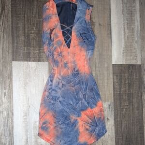 Trendy Tie-Dye Mini Dress - Love Culture | Size Small